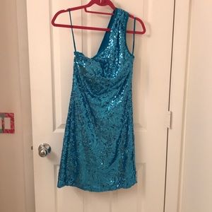 Turquoise Blue Cocktail Dress